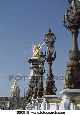 Pont Alexandre Iii In Hotel Des Invalides View Large Photo Image Stock Photo - Pont Alexandre Iii In Hotel Des Invalides. Fotosearch