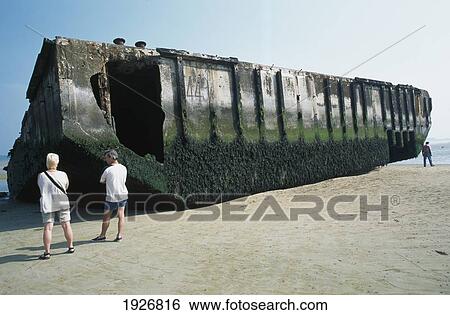 Stock Photograph - Pontoon On Beach. Fotosearch