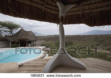 Pool And Sculpture At Shompole Lodge, Kenya, Africa View Large Photo Image Stock Image - Pool And Sculpture At Shompole Lodge, Kenya, Africa. Fotosearch