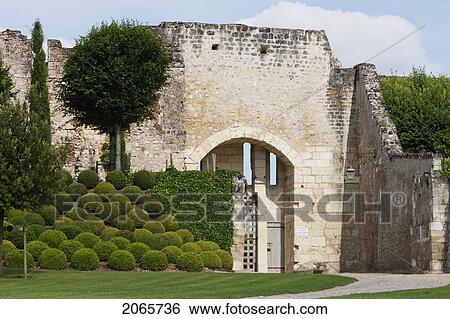 Stock Photograph - Porcupine's Gate To The Garden, Chateau D'amboise, Amboise, France. Fotosearch