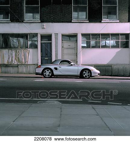 Stock Photo - Porsche At Night. London, Uk. Fotosearch