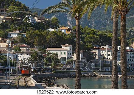 Stock Image - Port Soller, Majorca, Spain. Fotosearch