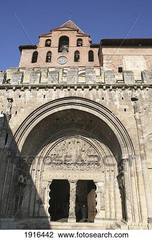 Stock Image - Portal Of Moissac Abbey. Fotosearch