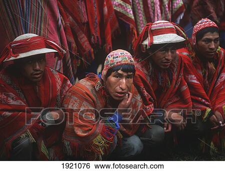 Stock Photograph - Porters On The Inca Trail ÃƒÆ’Ã‚Â¡. Fotosearch