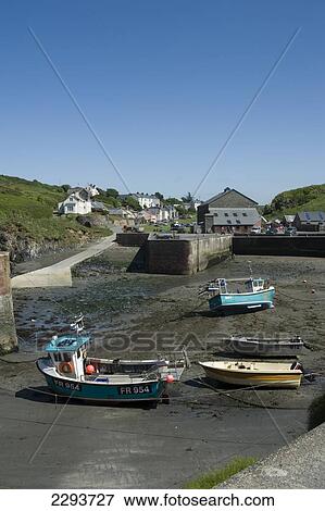 Portgain Harbour. Pembrokeshire. Wales. Cymru. UK. United Kingdom. View Large Photo Image Stock Photo - Portgain Harbour. Pembrokeshire. Wales. Cymru. UK. United Kingdom.. Fotosearch