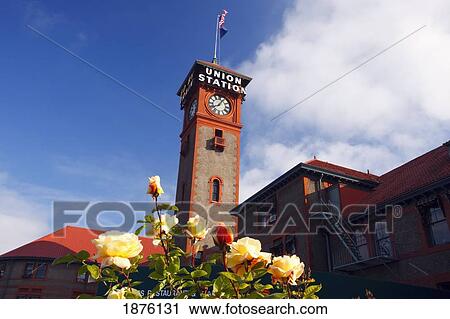 Stock Image - Portland, Oregon, United States Of America; Union Station. Fotosearch