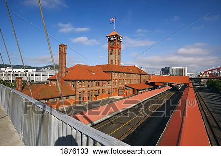Stock Image - Portland, Oregon, United States Of America; Union Station. Fotosearch