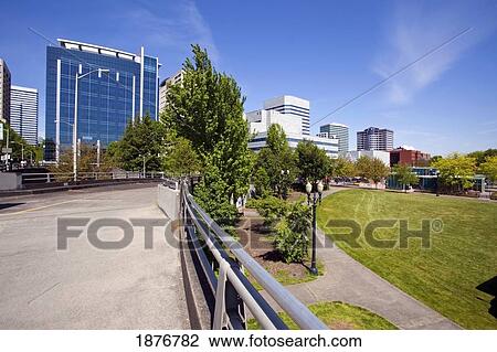 Portland, Oregon, United States Of America; Buildings In Downtown Portland View Large Photo Image Stock Image - Portland, Oregon, United States Of America; Buildings In Downtown Portland. Fotosearch