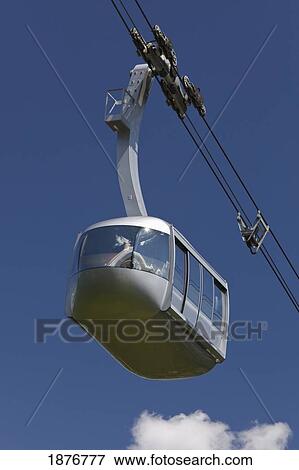 Stock Photo - Portland, Oregon, United States Of America; Portland Aerial (Ohsu) Tram. Fotosearch