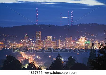 Portland, Oregon, United States Of America View Large Photo Image Stock Photography - Portland, Oregon, United States Of America. Fotosearch