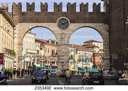 Portoni Delle Bra; Verona, Italy View Large Photo Image Stock Image - Portoni Delle Bra; Verona, Italy. Fotosearch