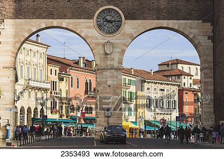 Stock Image - Portoni Delle Bra; Verona, Italy. Fotosearch