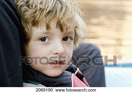 Stock Image - Portrait Of A Boy; Arizona United States Of America. Fotosearch