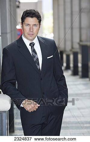 Stock Photo - Portrait Of A Businessman, Toronto, Ontario, Canada. Fotosearch