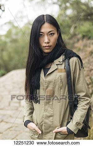 Portrait of a chinese young woman; Xiamen, China View Large Photo Image Stock Image - Portrait of a chinese young woman; Xiamen, China. Fotosearch