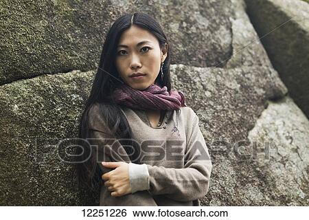 Portrait of a chinese young woman; Xiamen, China View Large Photo Image Stock Photograph - Portrait of a chinese young woman; Xiamen, China. Fotosearch