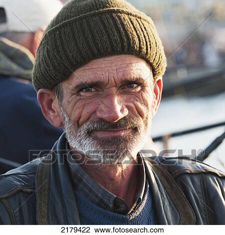 Stock Image - Portrait Of A Man; Istanbul Turkey. Fotosearch