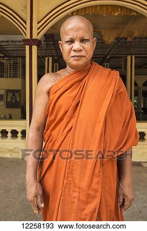 Portrait of a monk, Wat Bo; Siem Reap, Cambodia View Large Photo Image Stock Image - Portrait of a monk, Wat Bo; Siem Reap, Cambodia. Fotosearch