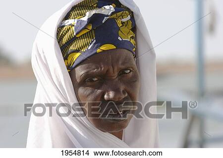 Portrait of a woman at Bani River, Mali View Large Photo Image Picture - Portrait of a woman at Bani River, Mali. Fotosearch