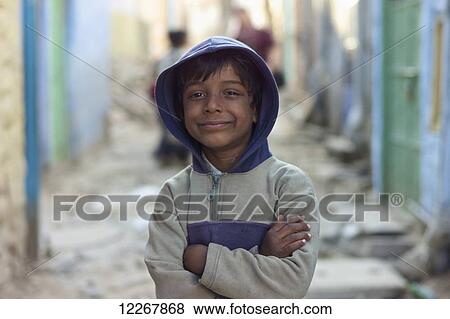 Portrait of a young boy; Jodhpur, Rajasthan, India View Large Photo Image Stock Photo - Portrait of a young boy; Jodhpur, Rajasthan, India. Fotosearch