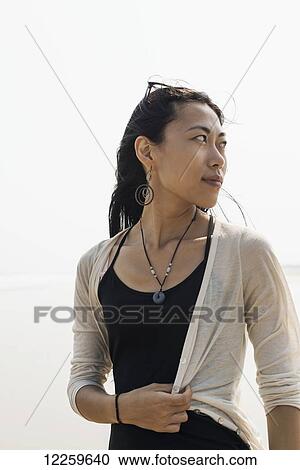 Portrait of a young chinese woman; Huohu, Kinman, Taiwan View Large Photo Image Stock Image - Portrait of a young chinese woman; Huohu, Kinman, Taiwan. Fotosearch