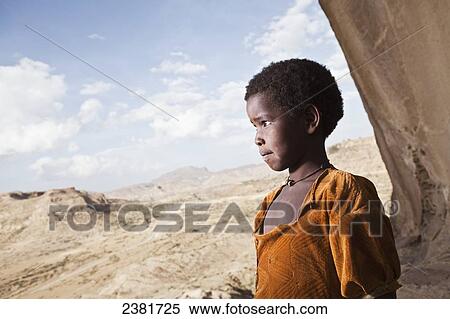 Stock Photography - Portrait of a young girl; Gheralta plateau, Tigray region, Ethiopia. Fotosearch