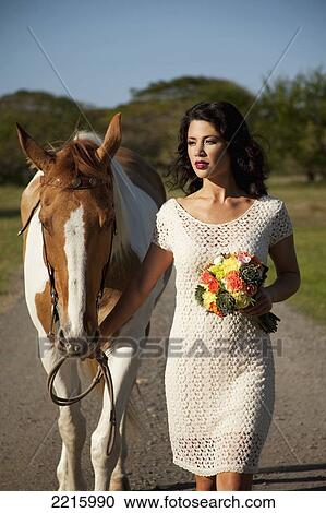 Portrait of a young woman an her horse. View Large Photo Image Stock Image - Portrait of a young woman an her horse.. Fotosearch