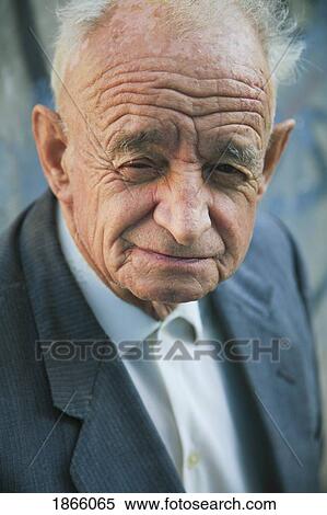 Stock Photography - Portrait Of An Elderly Man From Buenos Aires, Argentina. Fotosearch