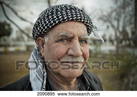 Stock Photography - Portrait Of Kurdish Man, Sulaymaniyah, Iraqi Kurdistan, Iraq. Fotosearch