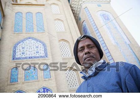 Portrait Of Man In Front Of Mosque In Iraqi Kurdistan, Iraq View Large Photo Image Picture - Portrait Of Man In Front Of Mosque In Iraqi Kurdistan, Iraq. Fotosearch