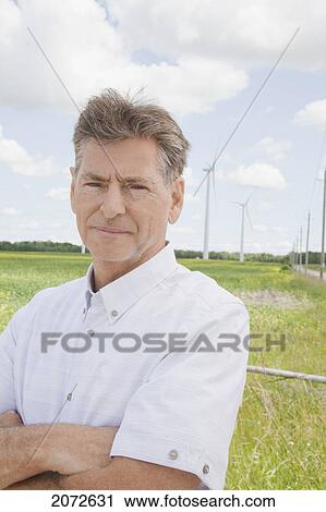 Portrait Of Man On Wind Farm, Near Shelburne, Ontario View Large Photo Image Stock Image - Portrait Of Man On Wind Farm, Near Shelburne, Ontario. Fotosearch