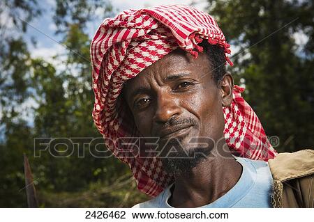 Portrait of man, Western Highlands; Ethiopia View Large Photo Image Stock Image - Portrait of man, Western Highlands; Ethiopia. Fotosearch
