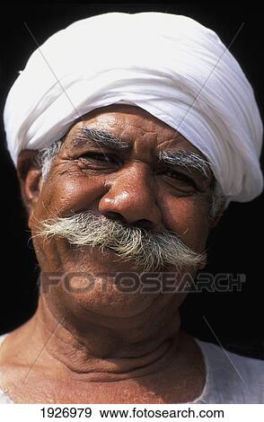 Stock Photo - Portrait Of Moustached Kalesh Driver. Fotosearch