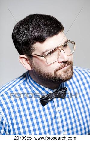 Portrait Of Nerdy Male; Vancouver, British Columbia, Canada View Large Photo Image Stock Photography - Portrait Of Nerdy Male; Vancouver, British Columbia, Canada. Fotosearch