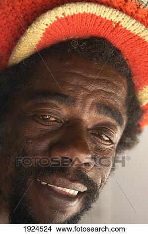 Picture - Portrait Of Rasta Man. Fotosearch