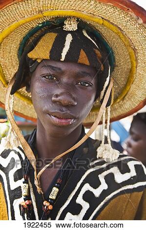 Stock Photography - Portrait Of Woman Wearing Hat. Fotosearch