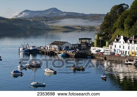 Portree harbour; Isle of Skye, Scotland View Large Photo Image Stock Photo - Portree harbour; Isle of Skye, Scotland. Fotosearch