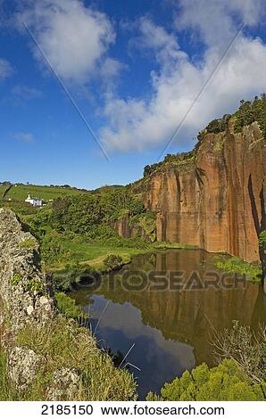 Stock Image - Portugal, Azores, Poco da Pedreira; Santa Maria Island. Fotosearch