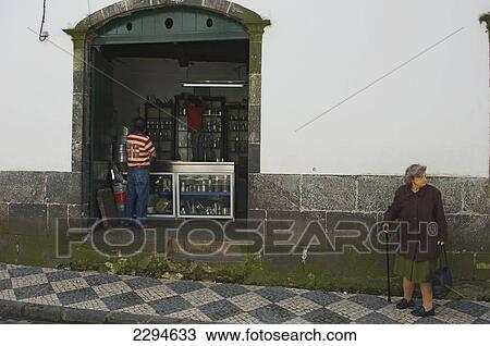 Portugal, Azores, Sao Miguel Island, Traditional ironmongers; Ponta Delgada View Large Photo Image Stock Image - Portugal, Azores, Sao Miguel Island, Traditional ironmongers; Ponta Delgada. Fotosearch