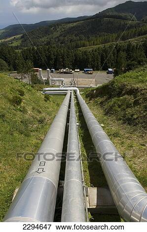 Portugal, Azores, Sao Miguel Island, Ribiera Grande Geothermal power plant; Ponta Delgada View Large Photo Image Stock Photo - Portugal, Azores, Sao Miguel Island, Ribiera Grande Geothermal power plant; Ponta Delgada. Fotosearch