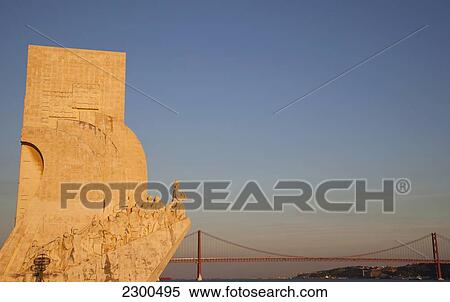 Portugal, Belem; Lisbon, Monument to the Discoveries (Padrao dos Descobrimentos) View Large Photo Image Stock Photography - Portugal, Belem; Lisbon, Monument to the Discoveries (Padrao dos Descobrimentos). Fotosearch