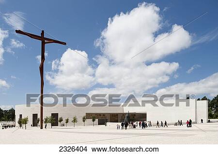 Portugal, Estremadura and Ribatejo, The High Cross at the Basilica of Fatima; Fatima View Large Photo Image Picture - Portugal, Estremadura and Ribatejo, The High Cross at the Basilica of Fatima; Fatima. Fotosearch