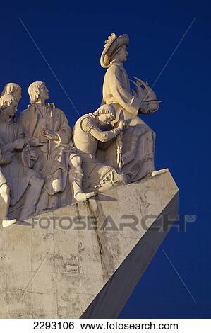 Portugal, Lisbon, Detail of Henry the Navigator on Monument to Discoveries (Padrao dos Descobrimentos); Belem View Large Photo Image Stock Photograph - Portugal, Lisbon, Detail of Henry the Navigator on Monument to Discoveries (Padrao dos Descobrimentos); Belem. Fotosearch