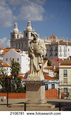 Stock Image - Portugal, Statue of St Vincent; Lisbon. Fotosearch