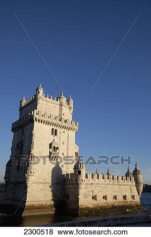 Portugal, Torre de Belem fortress; Lisbon View Large Photo Image Stock Photo - Portugal, Torre de Belem fortress; Lisbon. Fotosearch