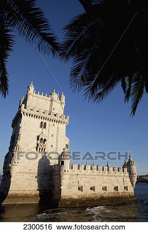 Stock Photograph - Portugal, Torre de Belem fortress; Lisbon. Fotosearch