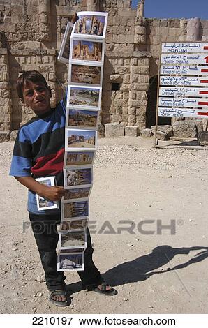 Postcard Seller Jarash Roman Site. Jarash, Jordan. View Large Photo Image Stock Photo - Postcard Seller Jarash Roman Site. Jarash, Jordan.. Fotosearch