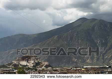 Potala Palace as seen from distance; Lhasa, Xizang, China View Large Photo Image Stock Image - Potala Palace as seen from distance; Lhasa, Xizang, China. Fotosearch