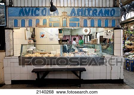 Stock Photo - Poultry At Mercado De San Telmo, San Telmo, Buenos Aires, Argentina. Fotosearch