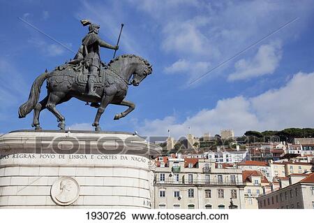 Praca Do Figueira Square, Lisbon, Portugal, Europe View Large Photo Image Stock Photograph - Praca Do Figueira Square, Lisbon, Portugal, Europe. Fotosearch